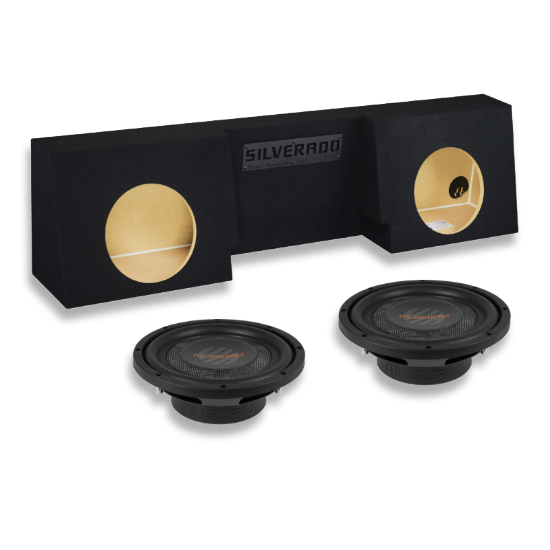 PCH Custom Audio 2007-2026 Chevy Silverado Regular Cab Dual 10” MWS1044 Bass Package